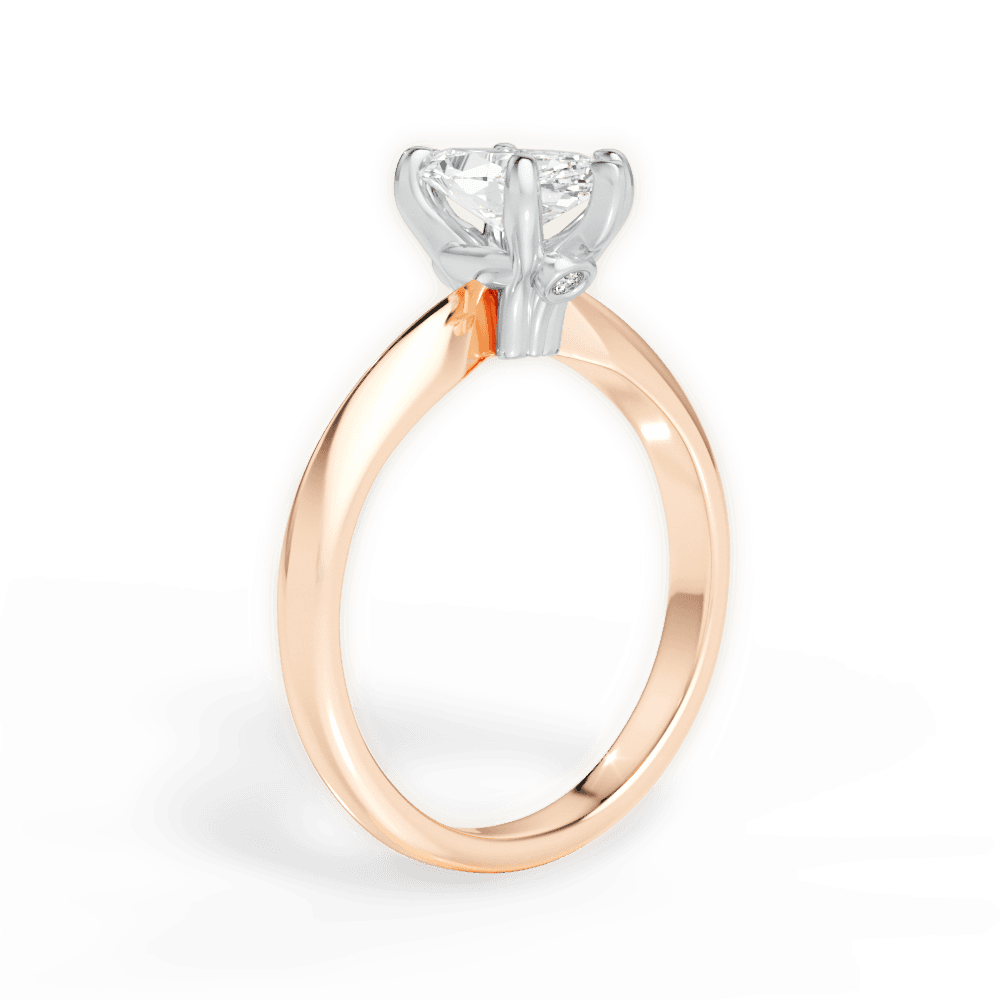 Amanda Marquise Cut Lab Grown Diamond 18Kt Rose Gold Engagement Ring - View 4