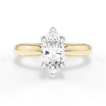 Amanda Marquise Cut Lab Grown Diamond 18Kt Yellow Gold Engagement Ring