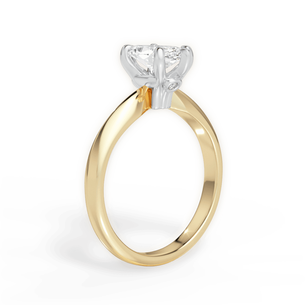 Amanda Marquise Cut Lab Grown Diamond 18Kt Yellow Gold Engagement Ring - View 3