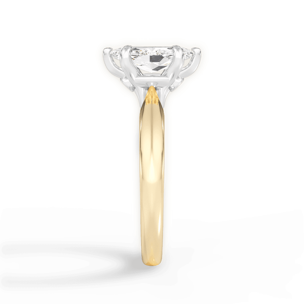 Amanda Marquise Cut Lab Grown Diamond 18Kt Yellow Gold Engagement Ring - View 2