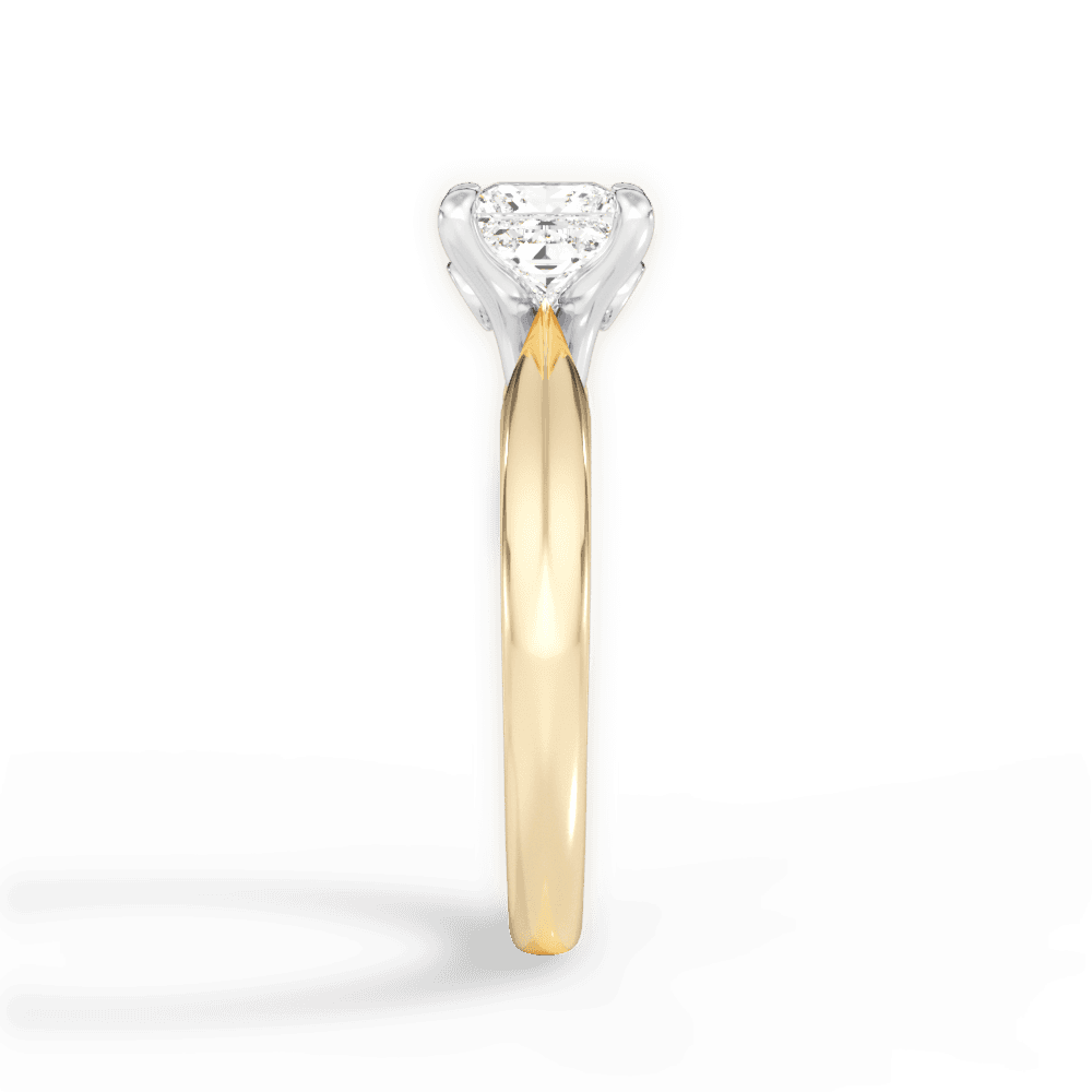 Amanda Princess Cut Lab Grown Diamond 18Kt Yellow Gold Engagement Ring - View 4