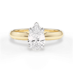 Amanda Pear Cut Lab Grown Diamond 18Kt Yellow Gold Engagement Ring