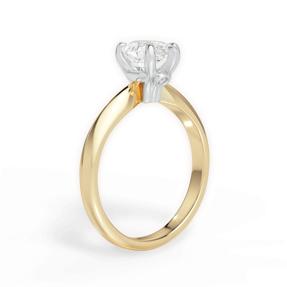 Amanda Pear Cut Lab Grown Diamond 18Kt Yellow Gold Engagement Ring - View 3
