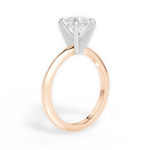 Alicia Asscher Cut Lab Grown Diamond 18Kt Rose Gold Engagement Ring - View 3