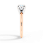 Alicia Cushion Cut Lab Grown Diamond 18Kt Rose Gold Engagement Ring - View 4