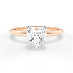 Alicia Heart Cut Lab Grown Diamond 18Kt Rose Gold Engagement Ring
