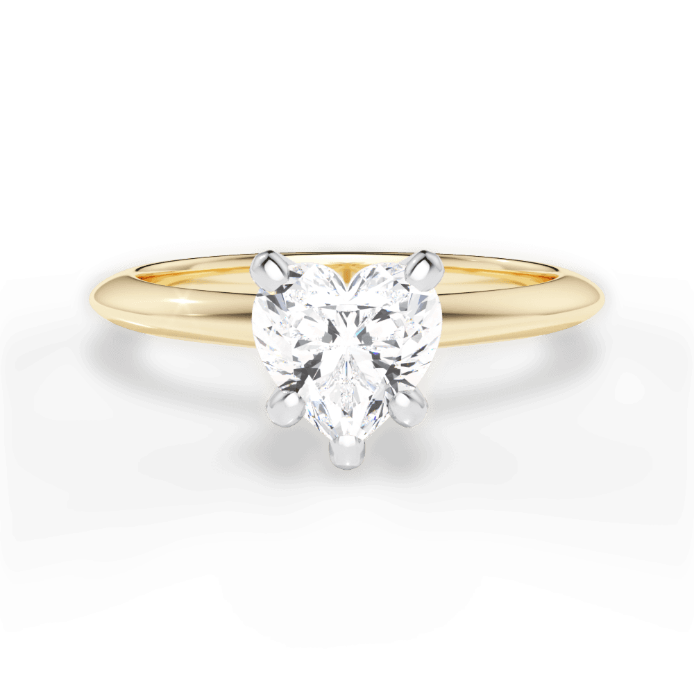 Alicia Heart Cut Lab Grown Diamond 18Kt Yellow Gold Engagement Ring
