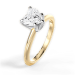 Alicia Heart Cut Lab Grown Diamond 18Kt Yellow Gold Engagement Ring - View 4