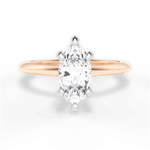 Alicia Marquise Cut Lab Grown Diamond 18Kt Rose Gold Engagement Ring