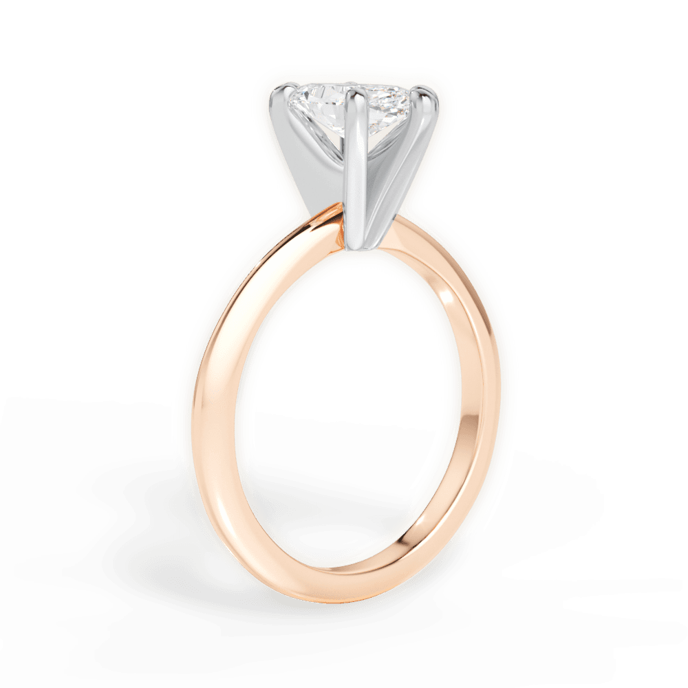 Alicia Marquise Cut Lab Grown Diamond 18Kt Rose Gold Engagement Ring - View 2