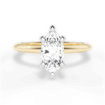 Alicia Marquise Cut Lab Grown Diamond 18Kt Yellow Gold Engagement Ring