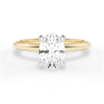 Alicia Oval Cut Lab Grown Diamond 18Kt Yellow Gold Engagement Ring