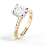 Alicia Oval Cut Lab Grown Diamond 18Kt Yellow Gold Engagement Ring - View 4