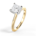 Alicia Princess Cut Lab Grown Diamond 18Kt Yellow Gold Engagement Ring - View 2