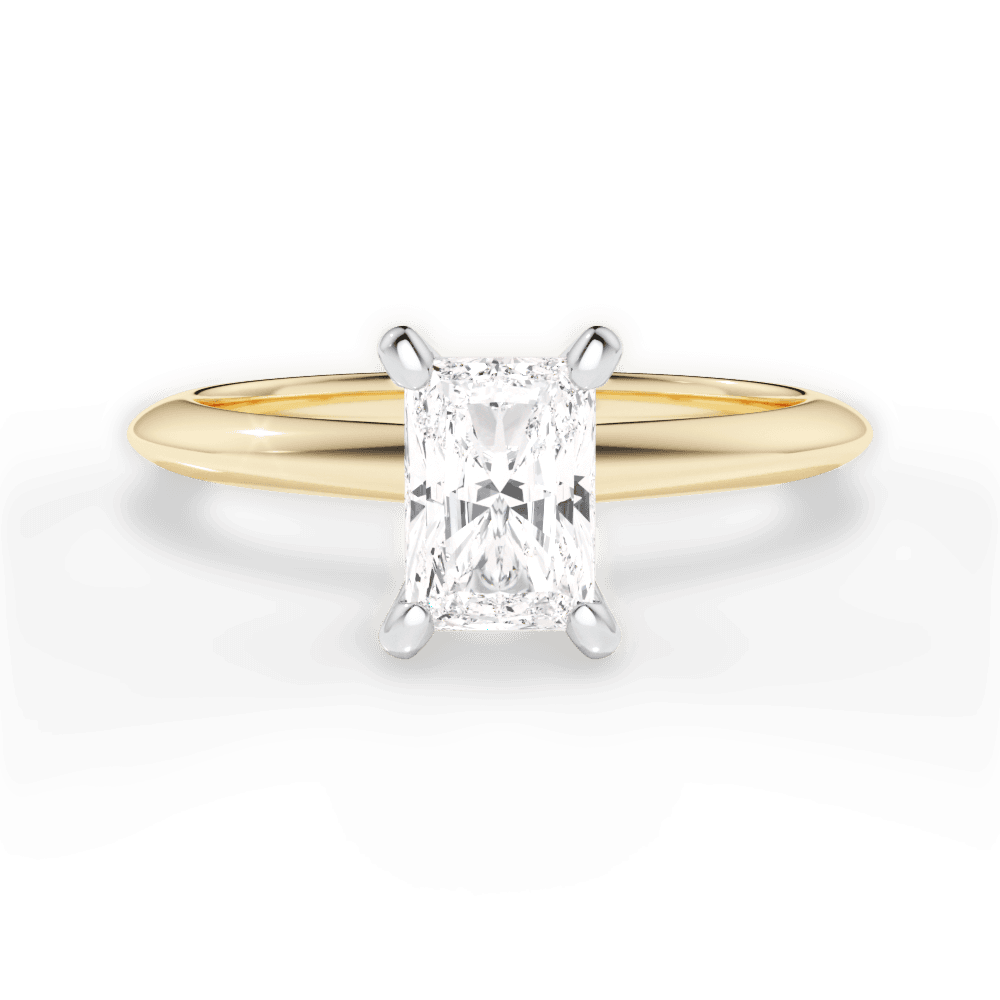 Alicia Radiant Cut Lab Grown Diamond 18Kt Yellow Gold Engagement Ring