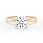 Alicia Round Cut Lab Grown Diamond 18Kt Yellow Gold Engagement Ring