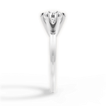 Barbara Round Cut Lab Grown Diamond Platinum Engagement Ring - View 2