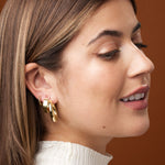 14K Yellow Hinged 12.5 mm Hoop Earrings