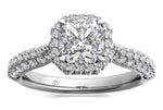 Lucy Asscher Cut Lab Grown Diamond Platinum Engagement Ring - View 3