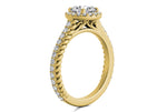 Kim Round Cut Lab Grown Diamond 18Kt Yellow Gold Engagement Ring - View 2