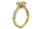 Lucy Radiant Cut Lab Grown Diamond 18Kt Yellow Gold Engagement Ring - View 2