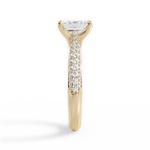 Kira Emerald Cut Lab Grown Diamond 18Kt Yellow Gold Engagement Ring - View 2