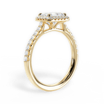 Hannah Emerald Cut Lab Grown Diamond 18Kt Yellow Gold Engagement Ring - View 4