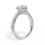 Lucy Heart Cut Lab Grown Diamond 14Kt White Gold Engagement Ring - View 3