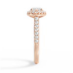Hannah Marquise Cut Lab Grown Diamond 18Kt Rose Gold Engagement Ring - View 4