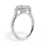 Hannah Marquise Cut Lab Grown Diamond Platinum Engagement Ring - View 4
