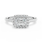 Hannah Radiant Cut Lab Grown Diamond 18Kt White Gold Engagement Ring