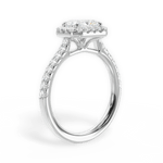 Hannah Radiant Cut Lab Grown Diamond 14Kt White Gold Engagement Ring - View 4