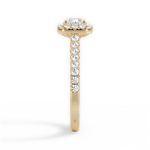 Hannah Radiant Cut Lab Grown Diamond 18Kt Yellow Gold Engagement Ring - View 4