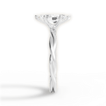 Adrienne Marquise Cut Lab Grown Diamond 18Kt White Gold Engagement Ring - View 3