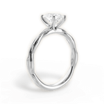 Adrienne Oval Cut Lab Grown Diamond Platinum Engagement Ring - View 3