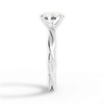 Adrienne Oval Cut Lab Grown Diamond Platinum Engagement Ring - View 2