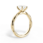 Adrienne Oval Cut Lab Grown Diamond 18Kt Yellow Gold Engagement Ring - View 3