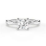Adrienne Princess Cut Lab Grown Diamond 18Kt White Gold Engagement Ring