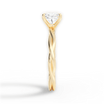 Adrienne Princess Cut Lab Grown Diamond 18Kt Yellow Gold Engagement Ring - View 3