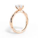 Adrienne Pear Cut Lab Grown Diamond 18Kt Rose Gold Engagement Ring - View 3