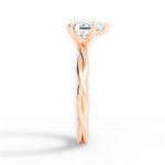 Adrienne Pear Cut Lab Grown Diamond 18Kt Rose Gold Engagement Ring - View 4