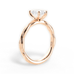 Adrienne Radiant Cut Lab Grown Diamond 18Kt Rose Gold Engagement Ring - View 3