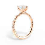 Cindy Heart Cut Lab Grown Diamond 18Kt Rose Gold Engagement Ring - View 4