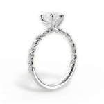 Cindy Heart Cut Lab Grown Diamond 14Kt White Gold Engagement Ring - View 3