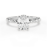 Cindy Oval Cut Lab Grown Diamond Platinum Engagement Ring