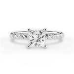 Cindy Princess Cut Lab Grown Diamond Platinum Engagement Ring