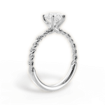 Cindy Pear Cut Lab Grown Diamond Platinum Engagement Ring - View 4