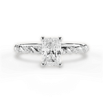 Cindy Radiant Cut Lab Grown Diamond 14Kt White Gold Engagement Ring