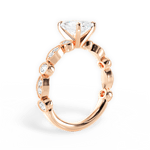 Edith Radiant Cut Lab Grown Diamond 18Kt Rose Gold Engagement Ring - View 3