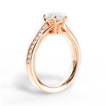 Elise Pear Cut Lab Grown Diamond 18Kt Rose Gold Engagement Ring - View 4